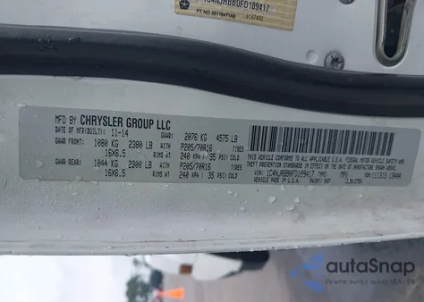 2015 Jeep Patriot Sport from USA, damaged, VIN 1C4NJRBB0FD189417